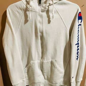 White champion sweater